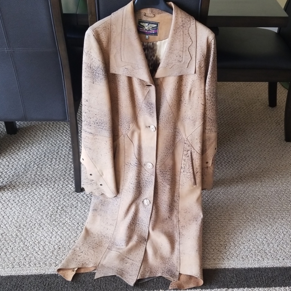 Leather coat